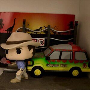Funko Jurassic Park Jeep and Alan Grant
